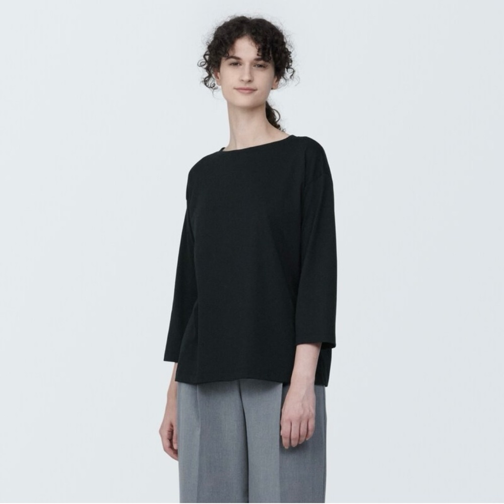 Muji Boatneck 3/4 Sleeve Women's Tee